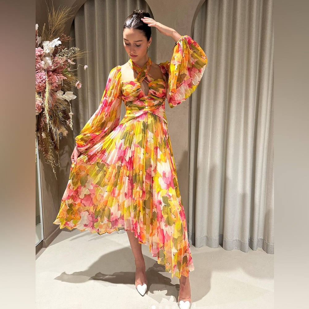 Acler Camelia Posy Midi dress